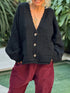 'Lottie' V-Neck Button Up Cardigan - Celes Fashion
